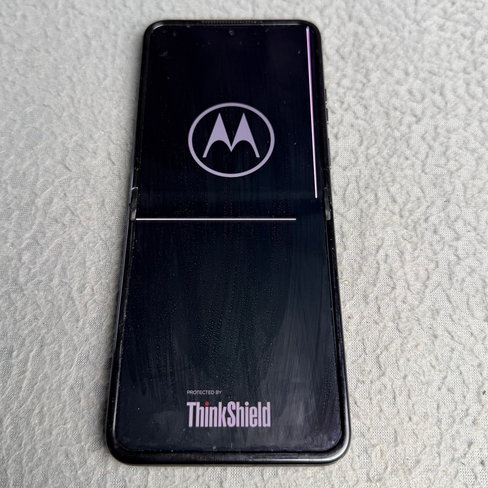 Motorola Razr Foldable Phone Grey Screen Lines PIN Locked Parts Repair